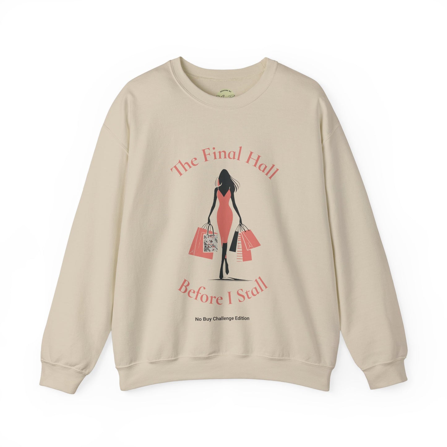 Trendy TikTok "No Buy Challenge" Funny Crewneck Sweatshirt