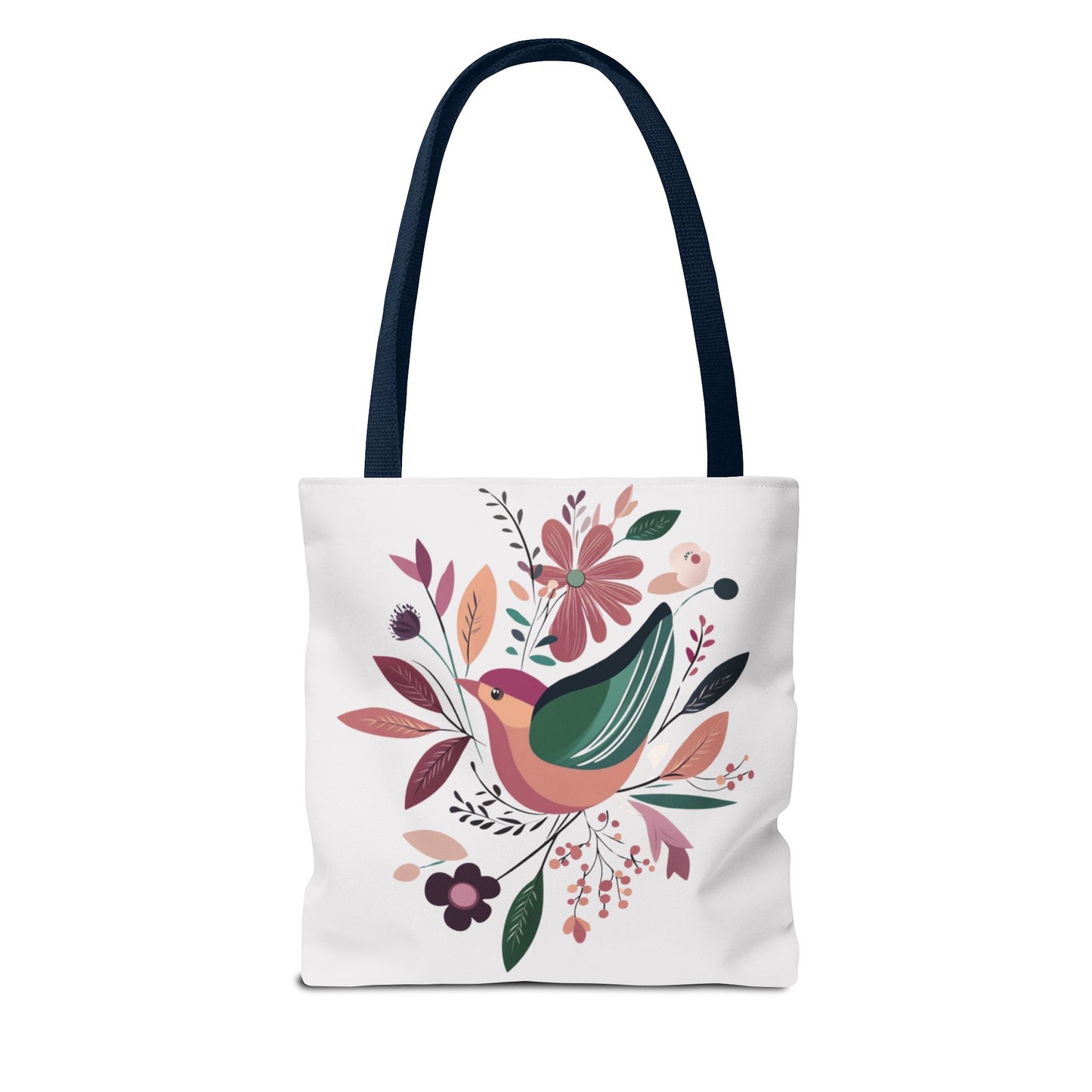 Cool Vintage Tote Bag Retro Bird Customize Your Handle Color