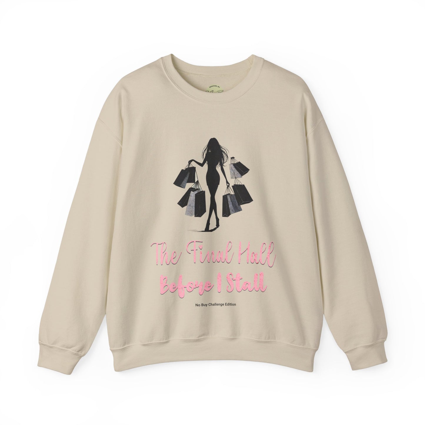 Trendy TikTok "No Buy Challenge" Funny Crewneck Sweatshirt