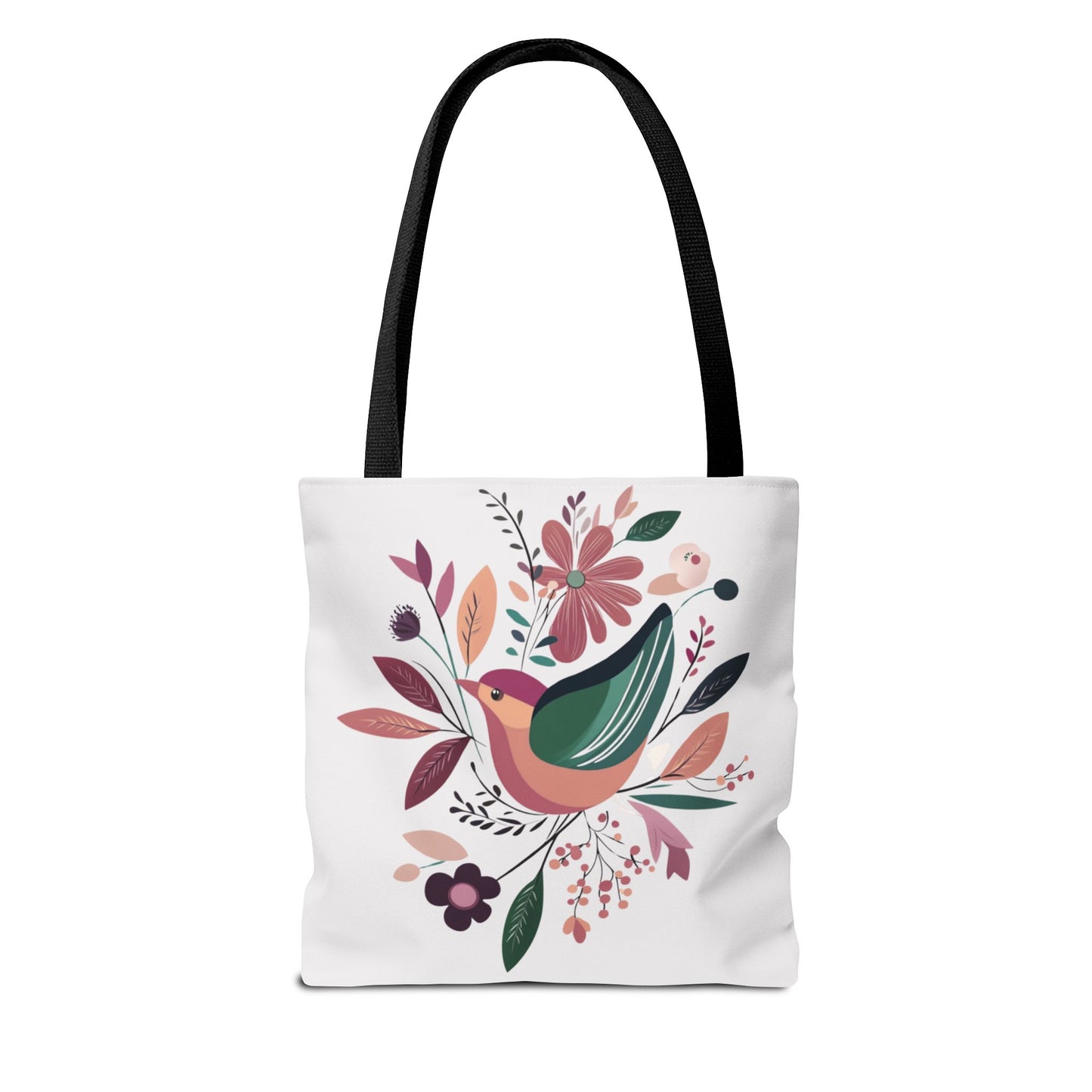Cool Vintage Tote Bag Retro Bird Customize Your Handle Color