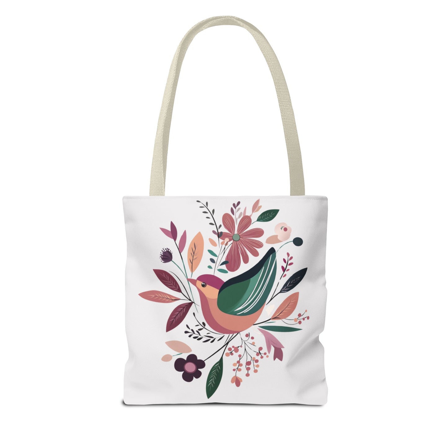 Cool Vintage Tote Bag Retro Bird Customize Your Handle Color