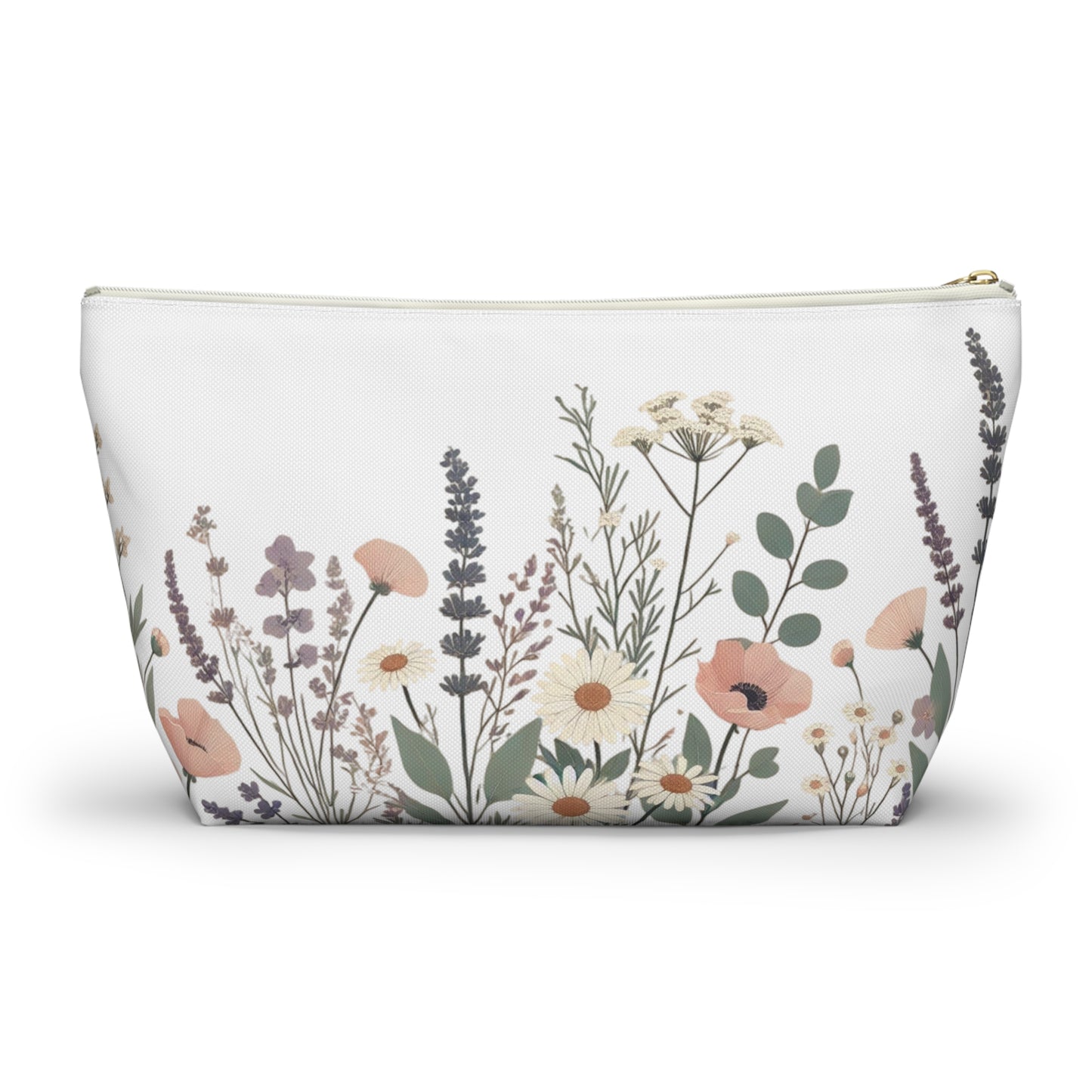 Make-Up and Accessories Pouch - Boho Flowers Makeup Bag