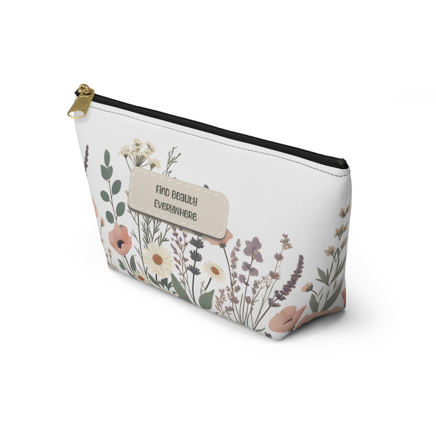 Make-Up and Accessories Pouch - Boho Flowers Makeup Bag