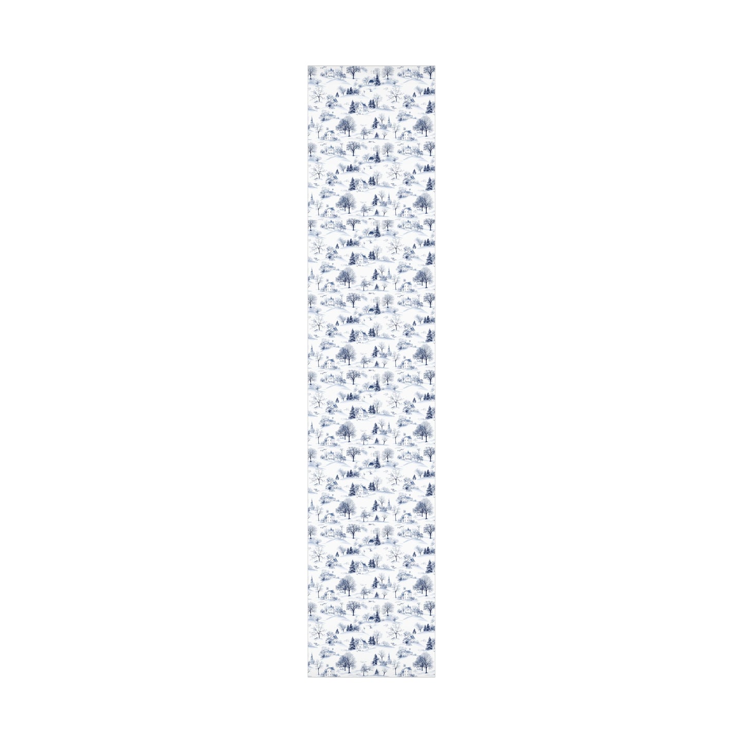 Elegant Blue and White Winter Theme for Christmas Gifts Wrap