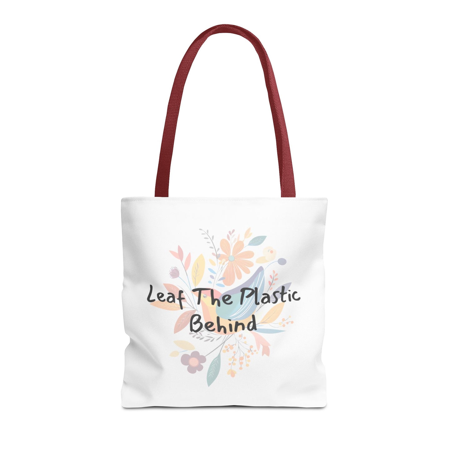 Fun Tote Bag "Leaf the Plastic Behind" Eco-conscious