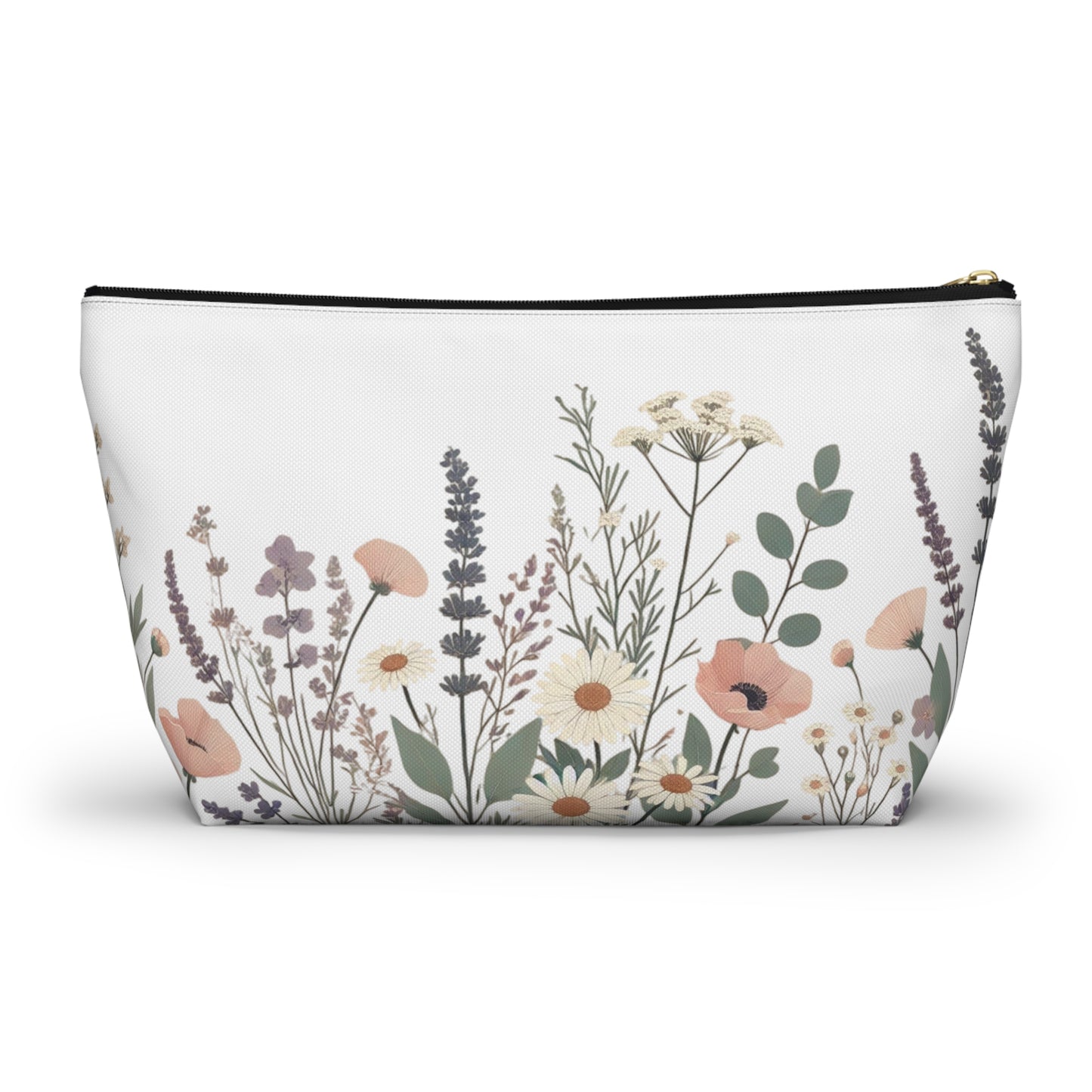 Make-Up and Accessories Pouch - Boho Flowers Makeup Bag