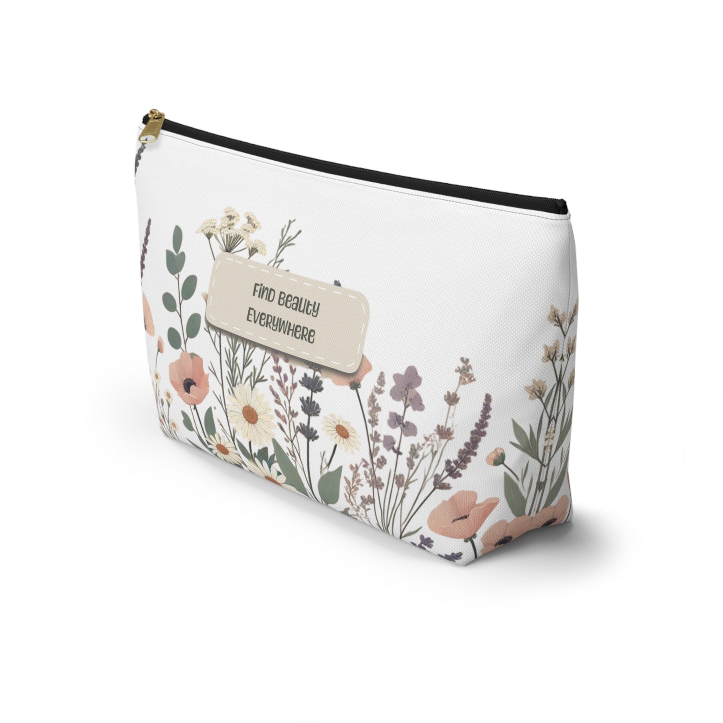 Make-Up and Accessories Pouch - Boho Flowers Makeup Bag